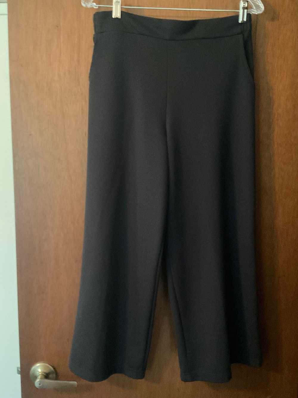 Rue21 Black Wide-Leg Pull-On Ponte Pants
